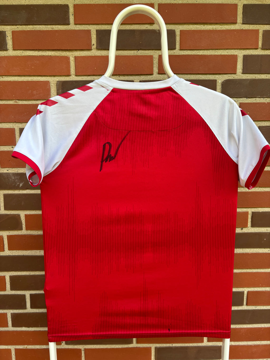Thuisshirt - Denemarken 2021/22 - Gesigneerd - Maat Kids S