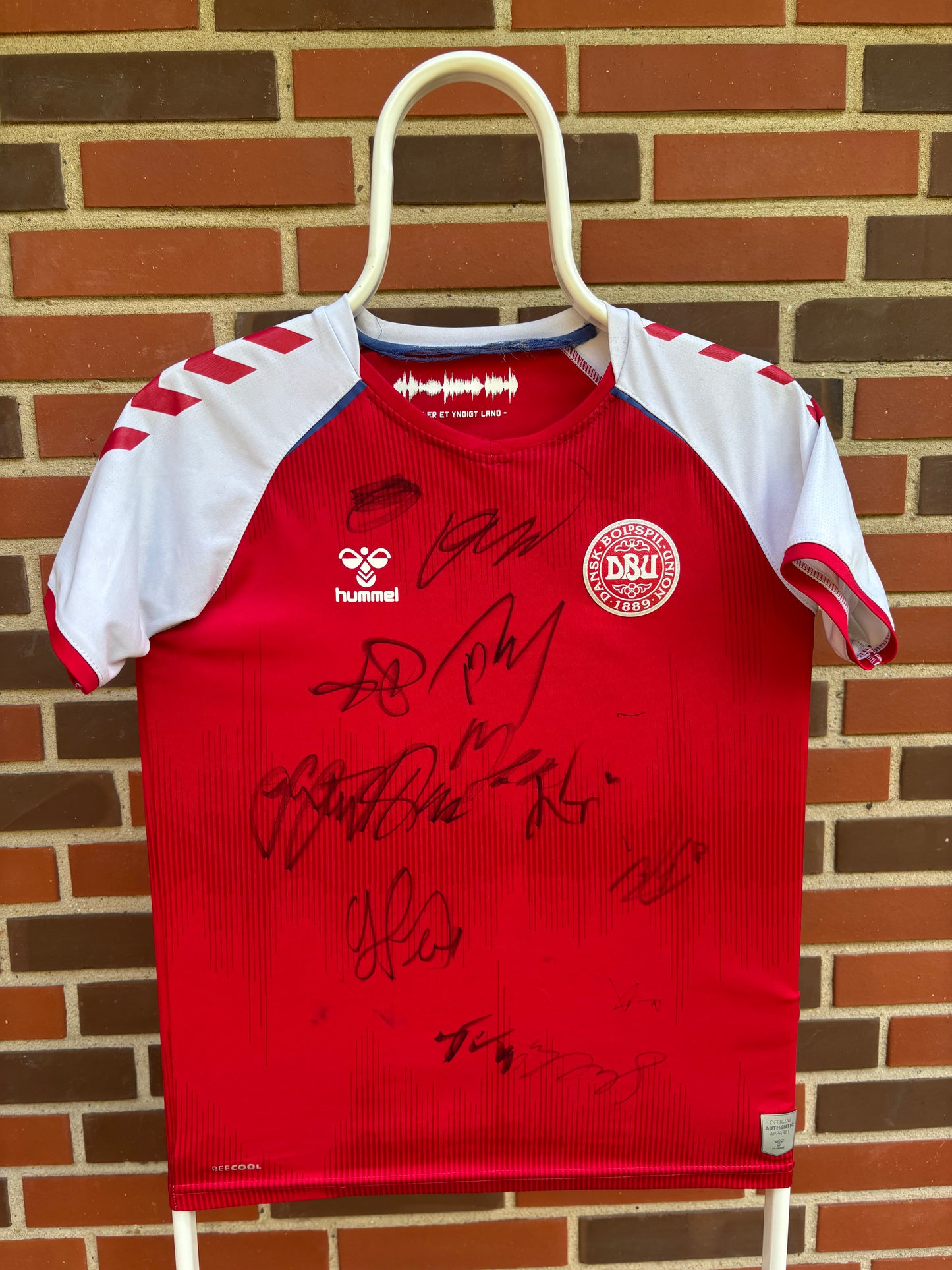 Landsholdstrøje - Danmark 2021/22 - Autografer - Str. Kids S
