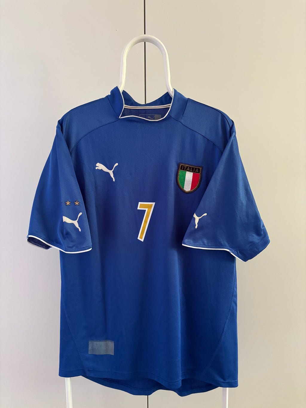 Alessandro Del Piero Italy 2003 original vintage football jersey front view