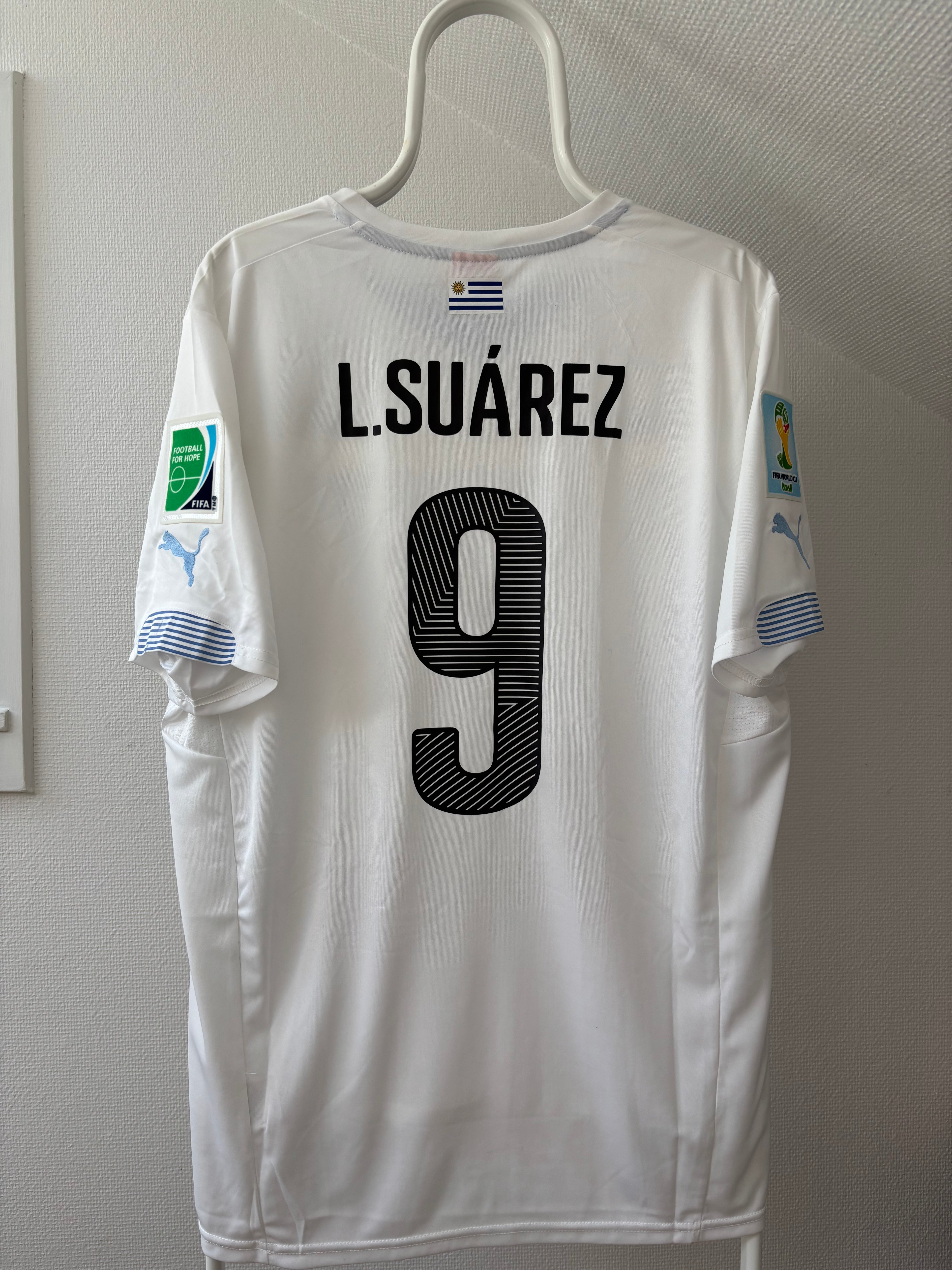L. Suárez Uruguay 2014 FIFA World Cup – Original Vintage Fanversion - Str. XL