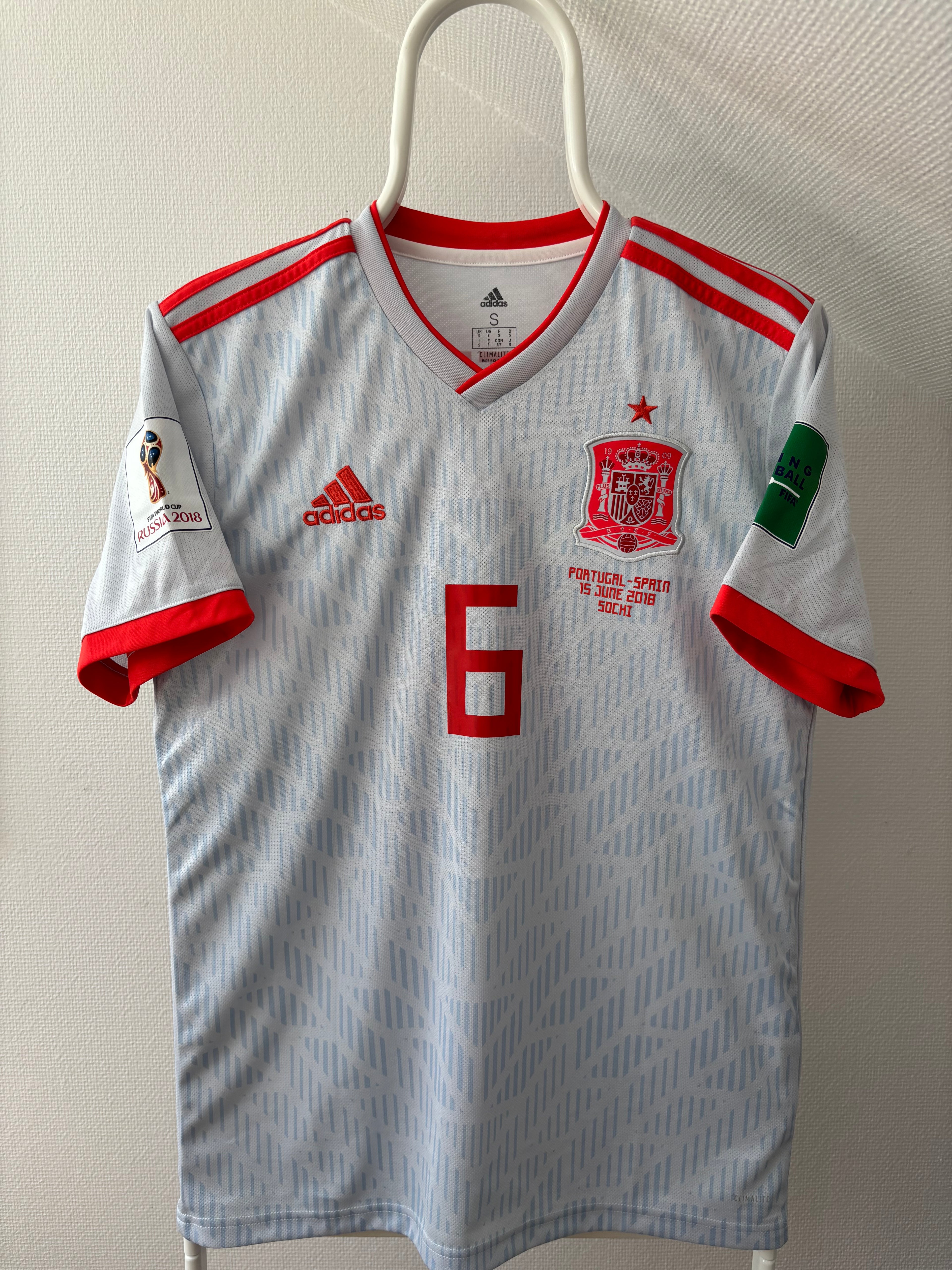 A.Iniesta Spanien 2018 - FIFA World Cup – Original Vintage Fanversion - Str. S