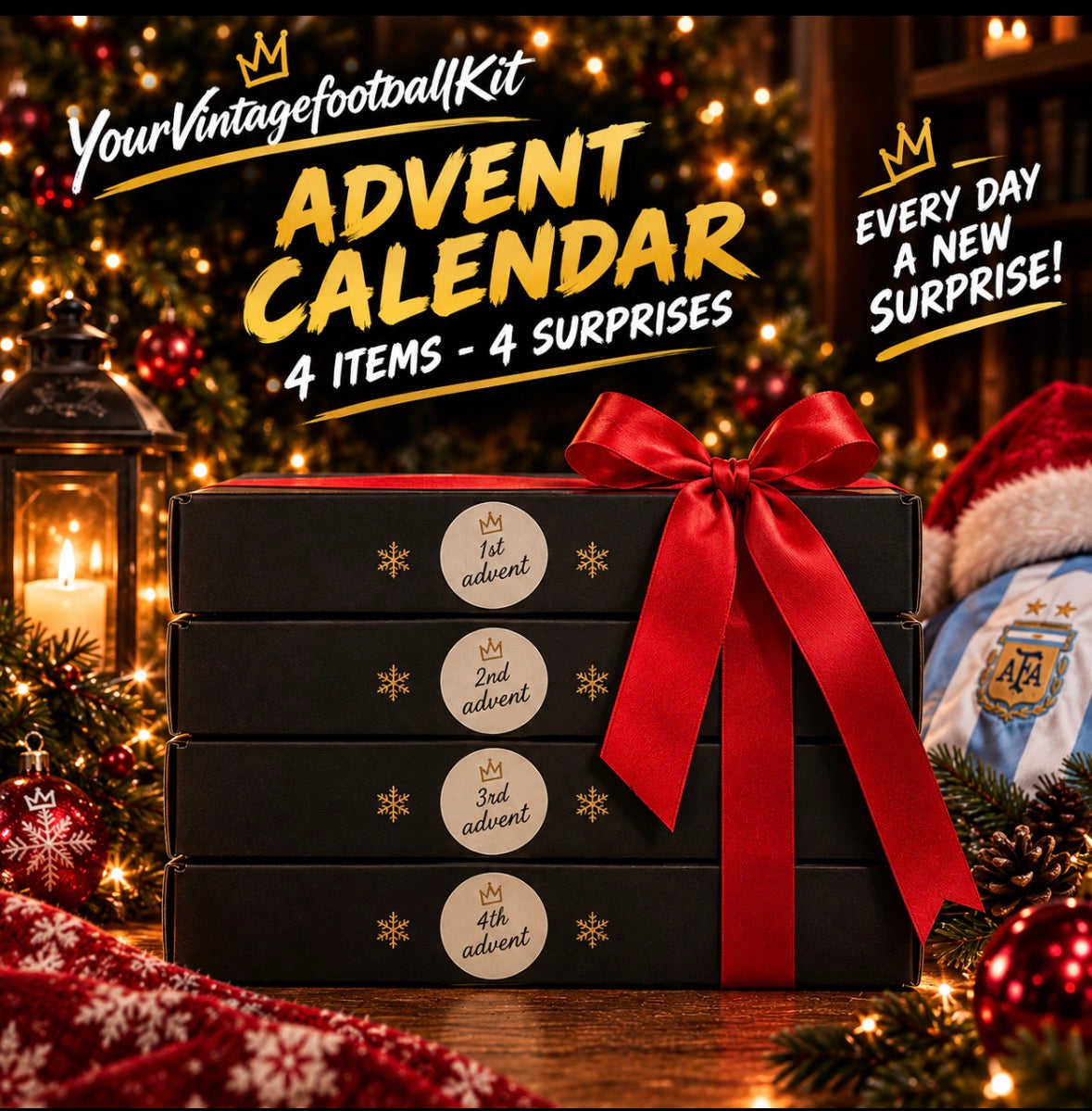 Advent kalender - Mystery Box - Premier League edition - Model: Guld